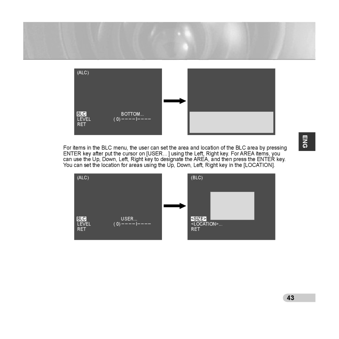 Samsung SCC-C6433(P), C6435(P) manual Level RET 