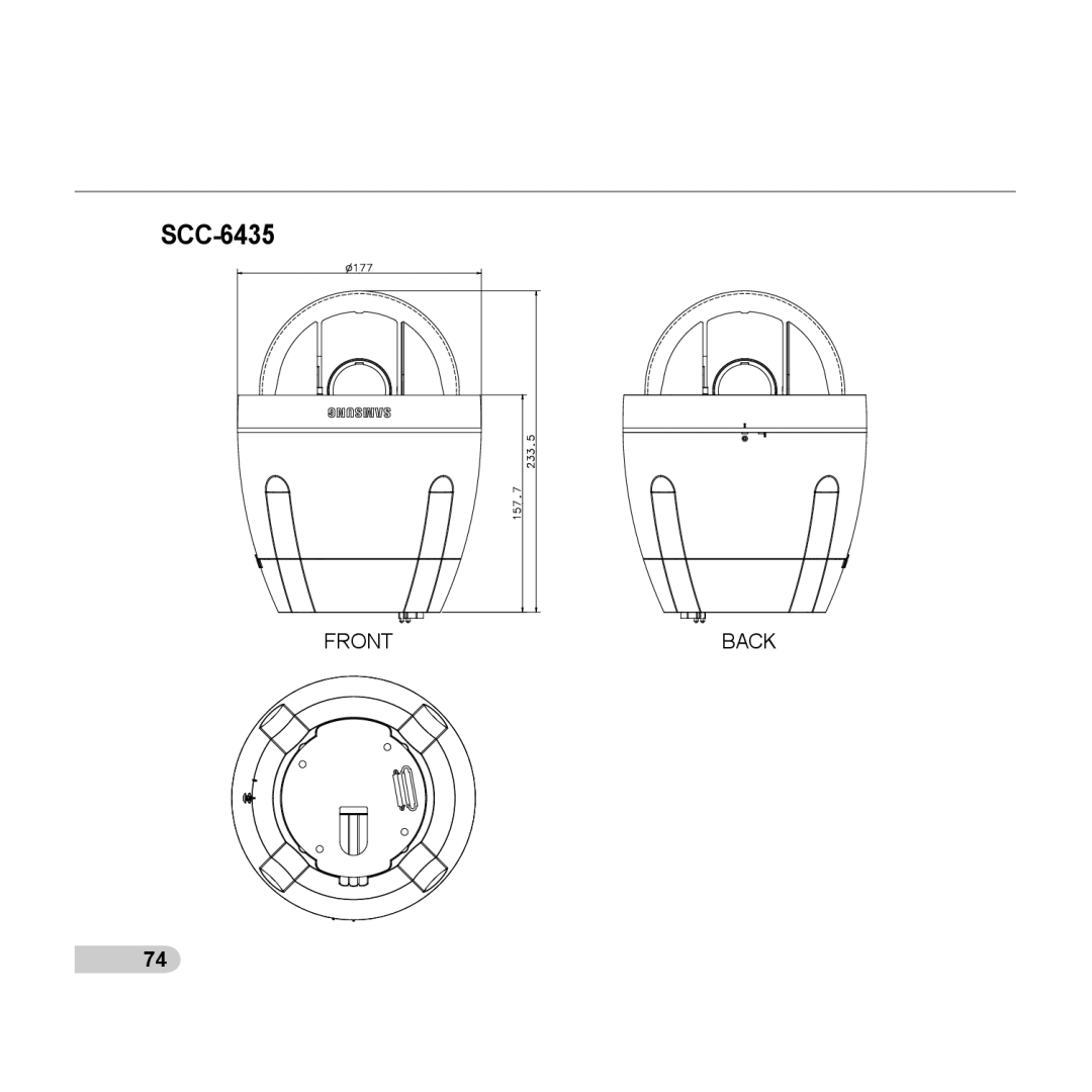 Samsung C6435(P), SCC-C6433(P) manual SCC-6435 