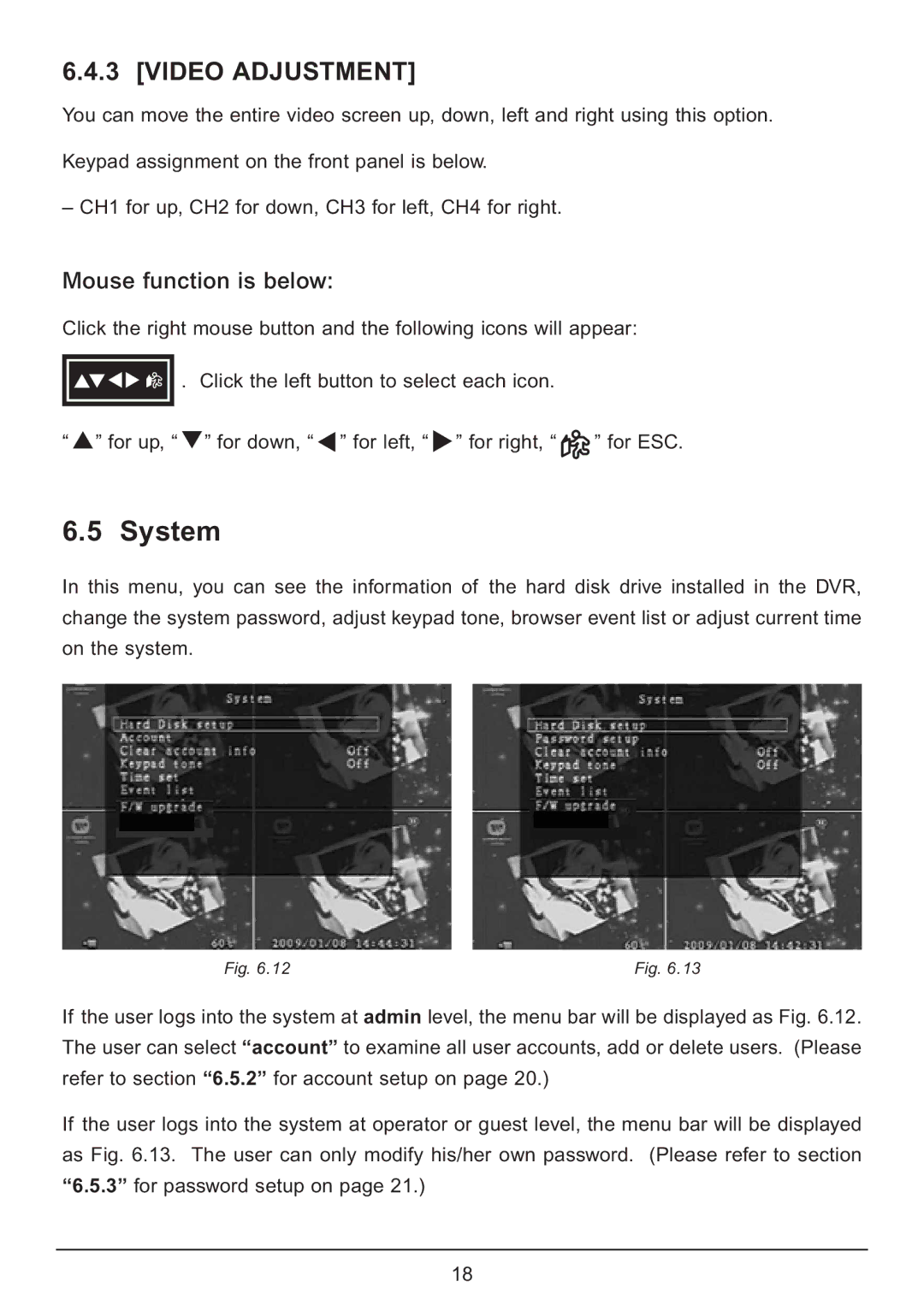 Samsung CA7 operating instructions System, Video Adjustment 