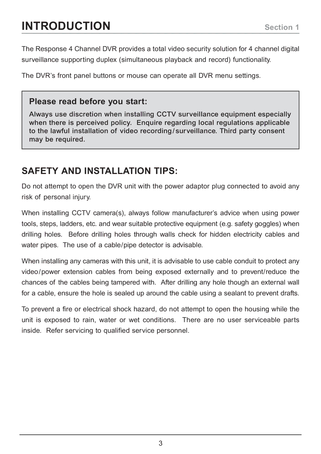 Samsung CA7 operating instructions Introduction, Please read before you start 