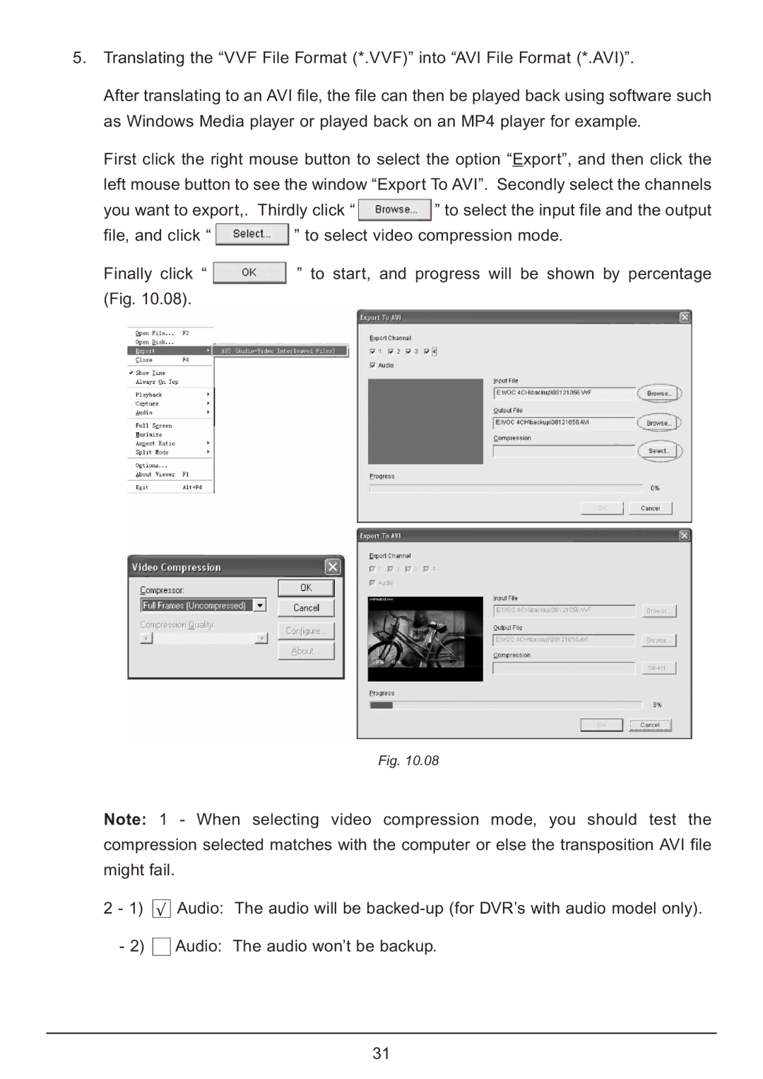 Samsung CA7 operating instructions 