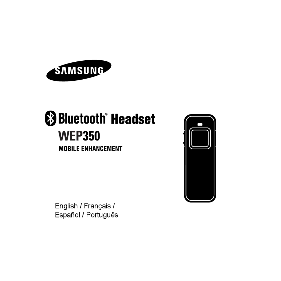 Samsung CBAAG-00036, WEP350 BLACK manual English / Français / Español / Português 