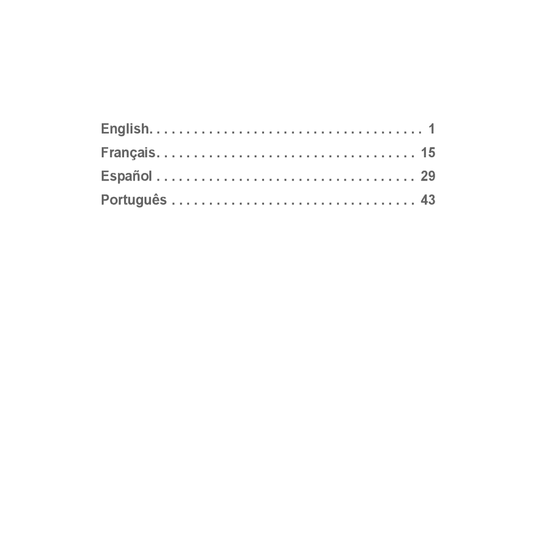 Samsung WEP350 BLACK, CBAAG-00036 manual English Français Español Português 