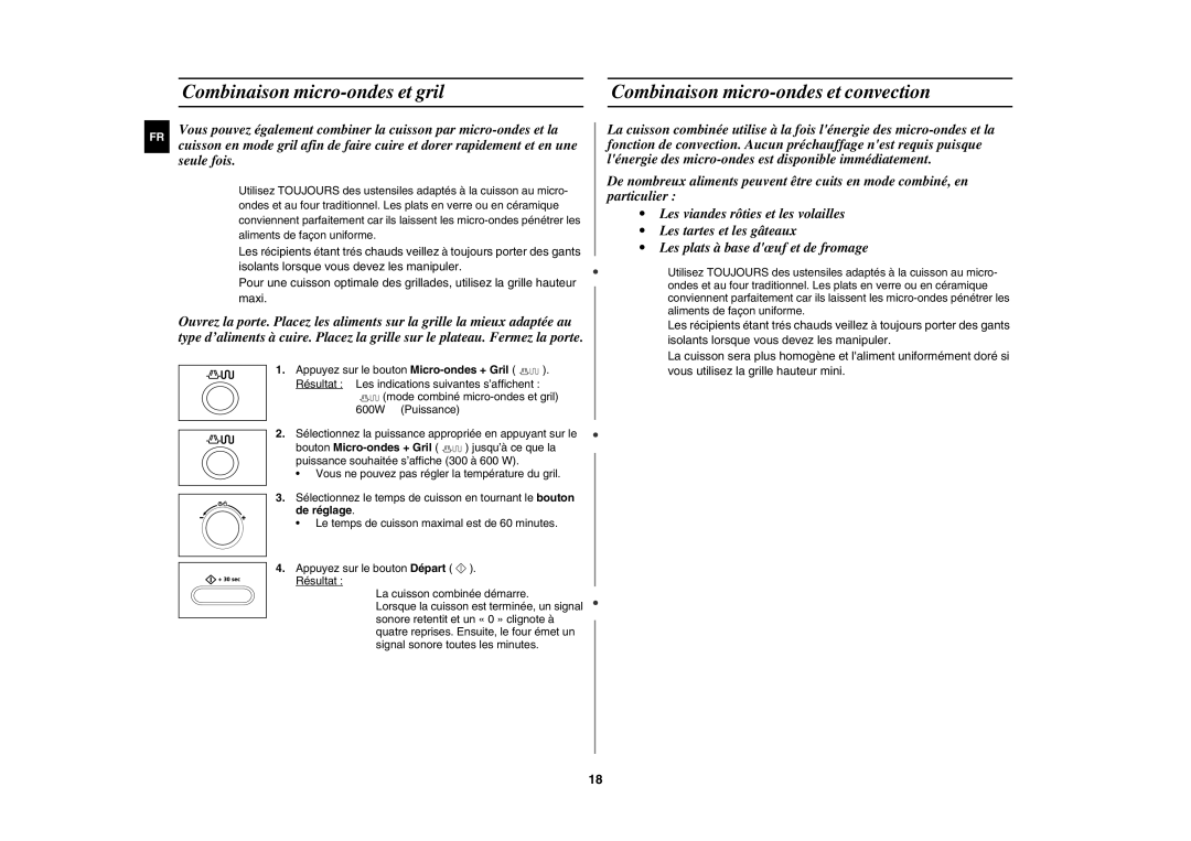 Samsung CE1000-T/XEF, CE1000-TB/XEF manual De réglage 