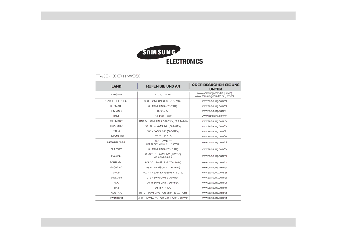 Samsung CE106B-S/XEG manual 