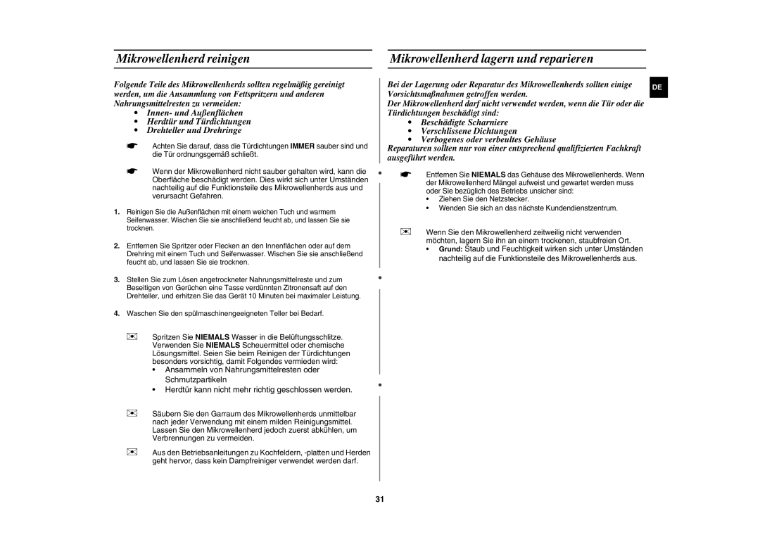 Samsung CE107BT-S/XEG manual 