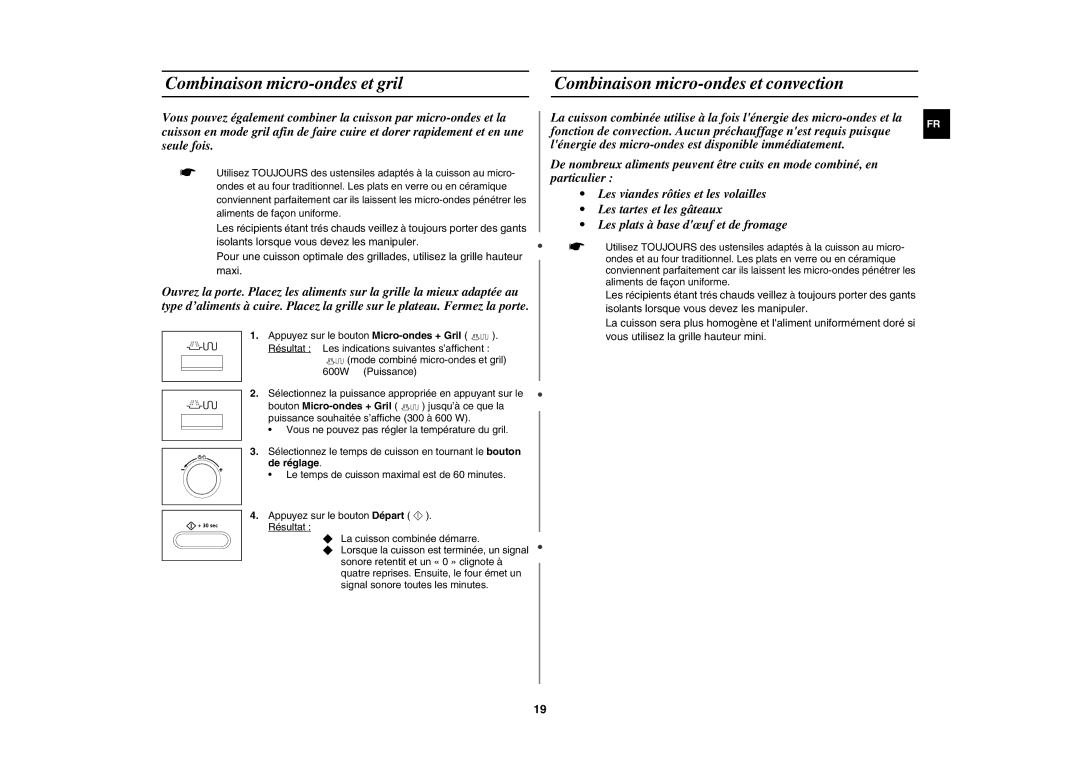 Samsung CE107B-S/XEF, CE107B/XEF, CE107B-B/XEF manual De réglage 