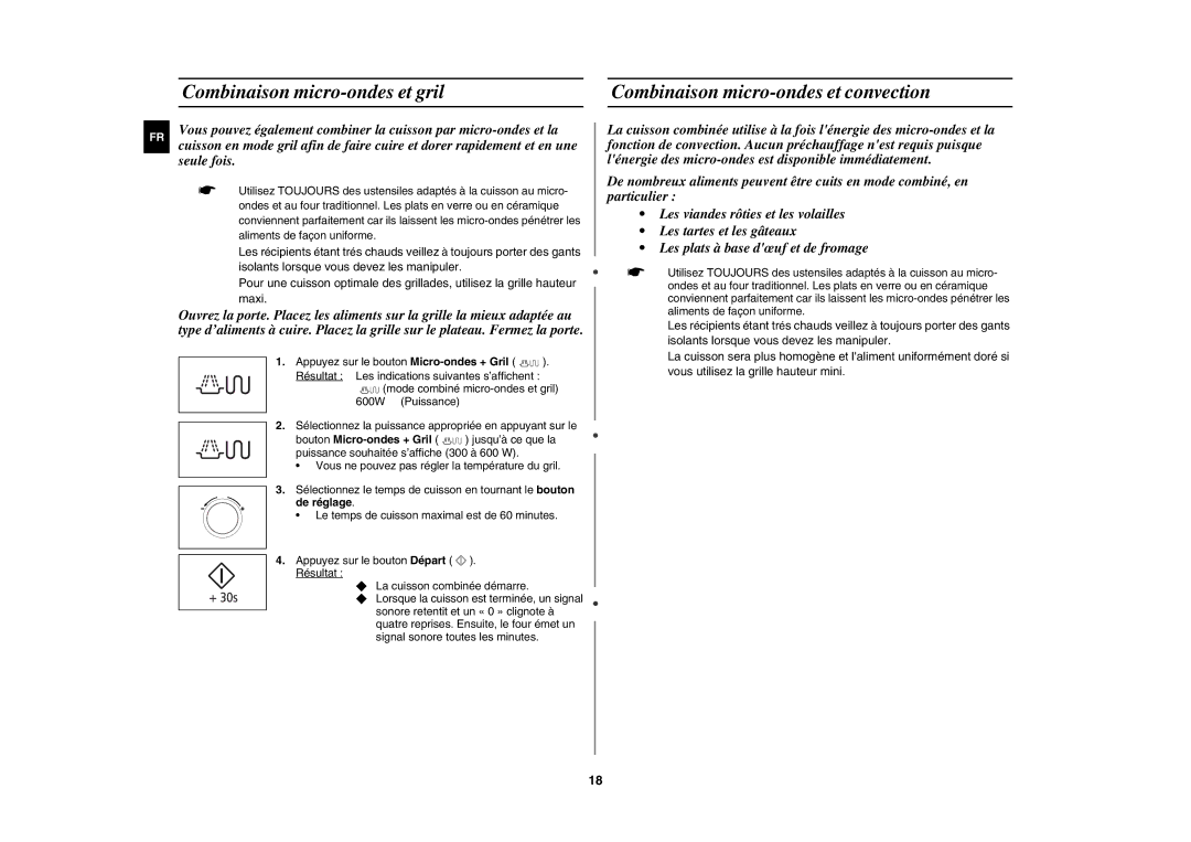 Samsung CE107MTST/XEF manual De réglage 