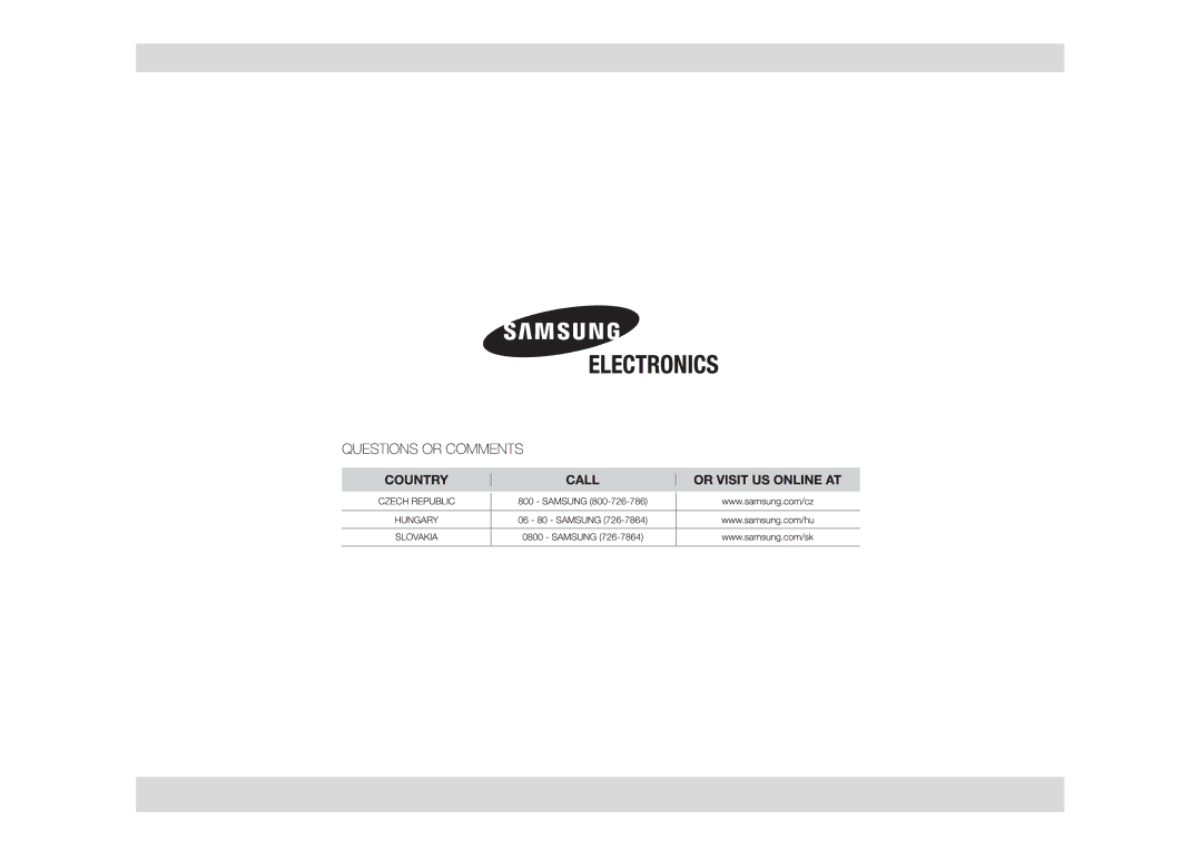 Samsung CE107V/XEH, CE107V-B/XEO manual 