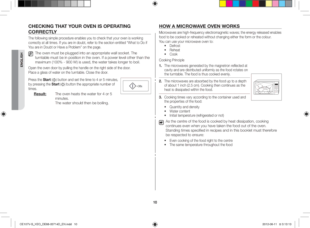 Samsung CE107V/XEH, CE107V-B/XEO manual Checking That Your Oven is Operating Correctly, HOW a Microwave Oven Works 