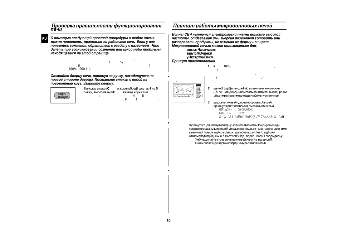 Samsung CE1160R/SBW, CE1160R/BWT manual Проверка правильности функционирования печи, Принцип работы микроволновых печей 