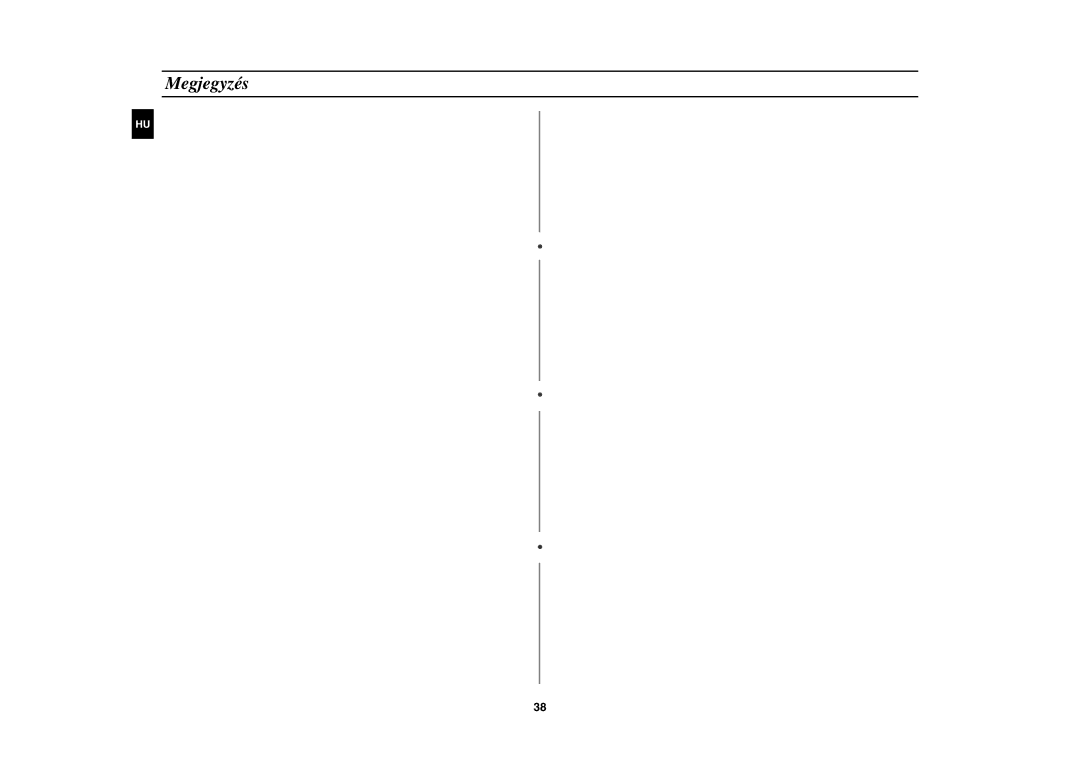 Samsung CE137NEM-X/XEH manual Megjegyzés 