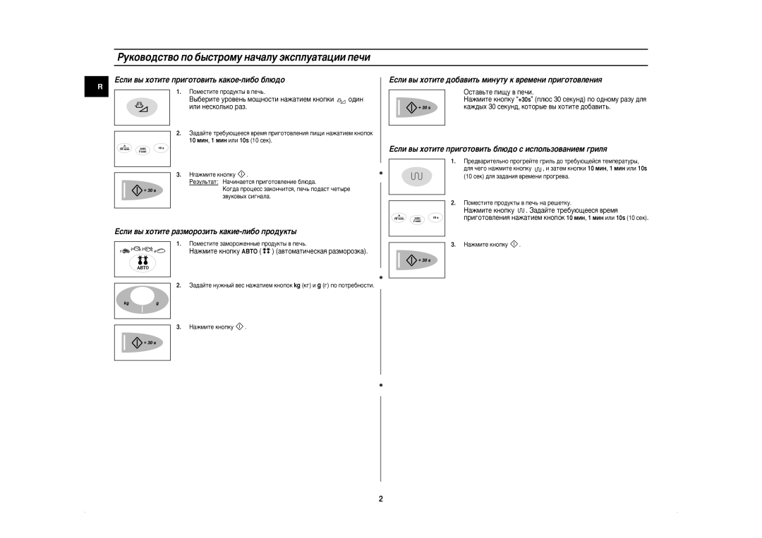 Samsung CE2638NR/BWT manual Pûíó‚Ó‰Òú‚Ó Ôó ·˚Òúóïû Ì‡˜‡Îû ˝Íòôîû‡Ú‡ˆëë Ôâ˜Ë, Eòîë ‚˚ ıÓÚËÚÂ ÔË„ÓÚÓ‚ËÚ¸ Í‡ÍÓÂ-ÎË·Ó ·Î˛‰Ó 