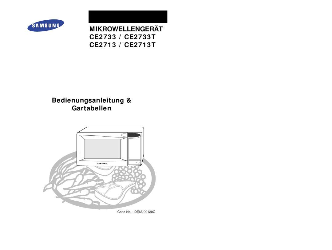 Samsung CE2713T-B/XEG, CE2713T-M/XEG, CE2713-B/XEG, CE2713-M/XEG, CE2713/XEG, CE2713T/XEG manual Mikrowellengerät 