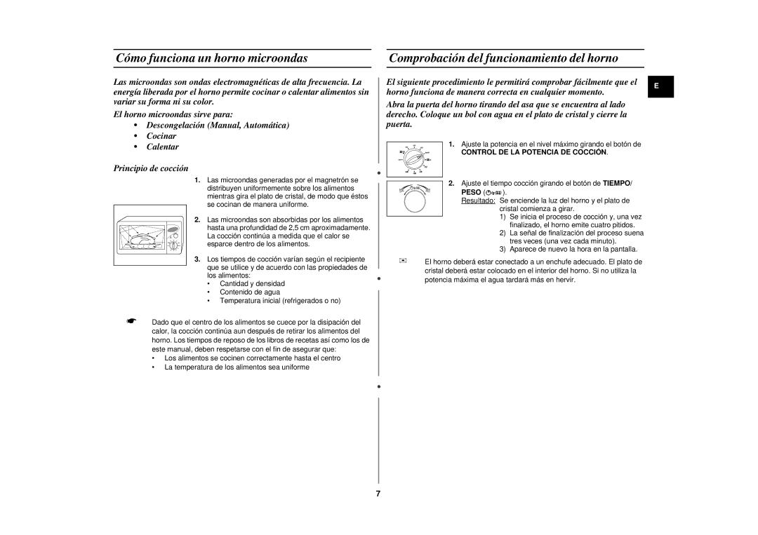 Samsung CE2827N-D/XEC, CE2827N/XEC, CE2827NT/XEC, CE2827N-B/XEC manual Peso 