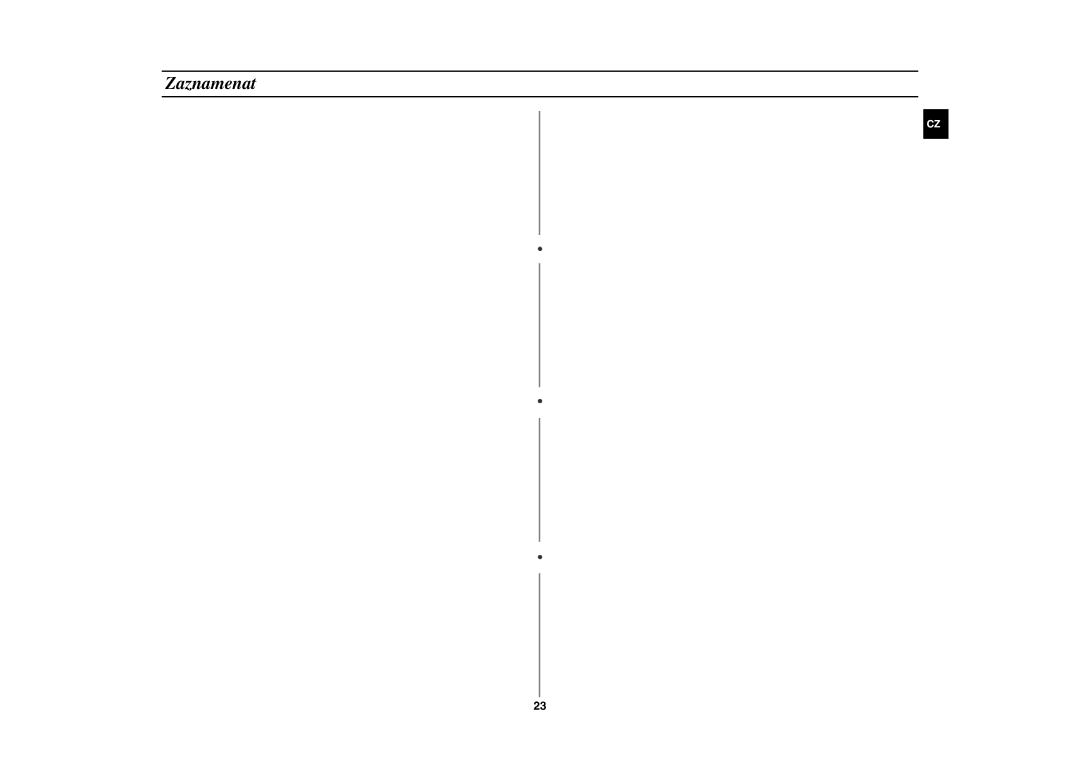 Samsung CE283GN/XEH, CE283GN-S/XEH manual Zaznamenat 