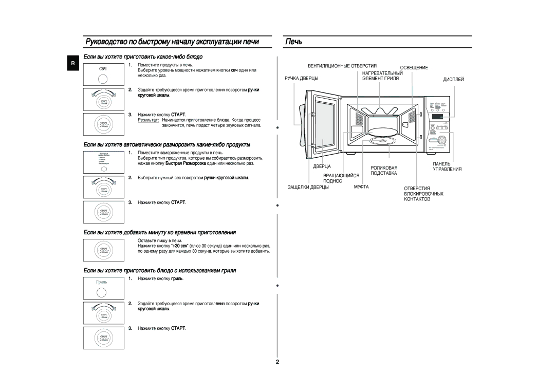 Samsung CE287MNR-D/BWT Êûíó‚Ó‰Òú‚Ó Ôó ·˚Òúóïû Ì‡˜‡Îû ˝Íòôîû‡Ú‡ˆëë Ôâ˜Ë, Èâ˜¸, Öòîë ‚˚ ıÓÚËÚÂ ÔË„ÓÚÓ‚ËÚ¸ Í‡ÍÓÂ-ÎË·Ó ·Î˛‰Ó 