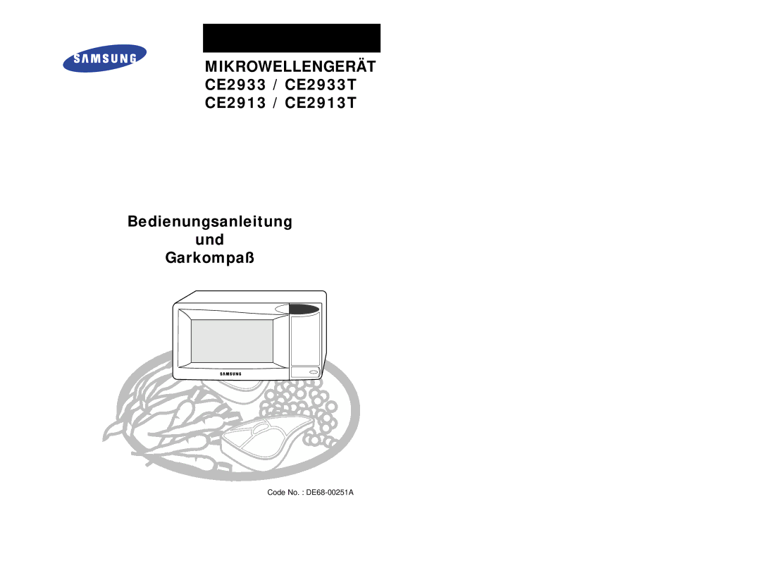 Samsung CE2913/XEG, CE2913-M/XEG, CE2913-B/XEG manual Mikrowellengerät 