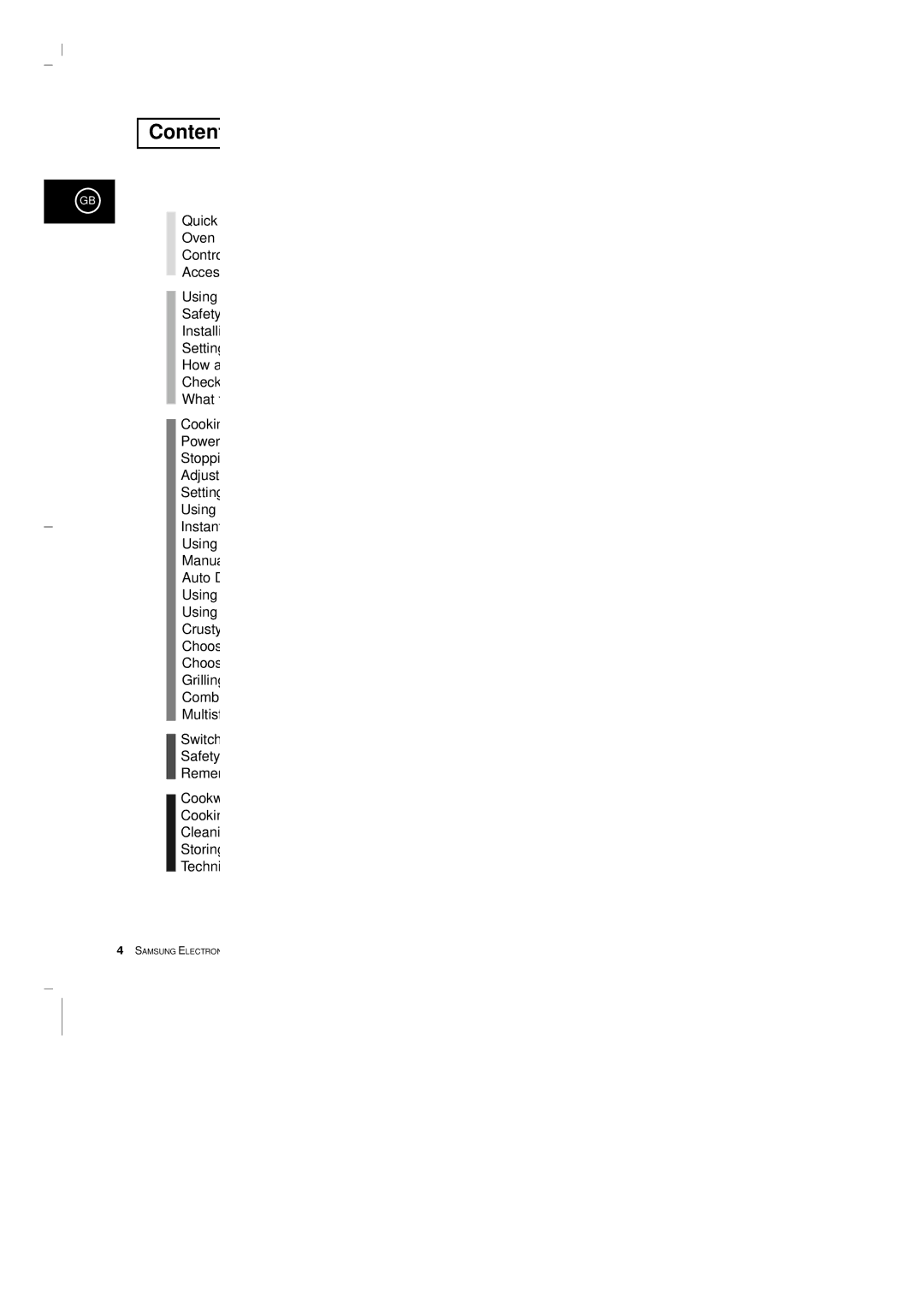 Samsung CE2913-B/XEG, CE2913-M/XEG, CE2913/XEG manual Content 