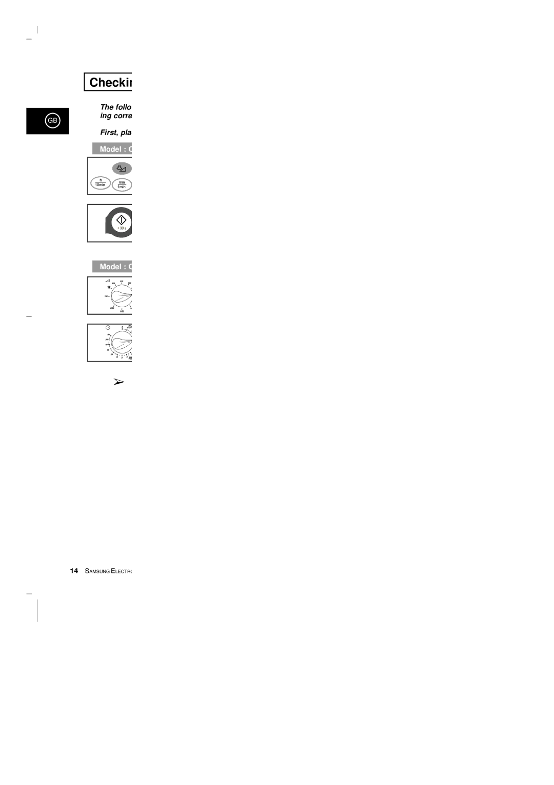 Samsung CE2913-M/XEG, CE2913/XEG, CE2913-B/XEG manual Checkin 