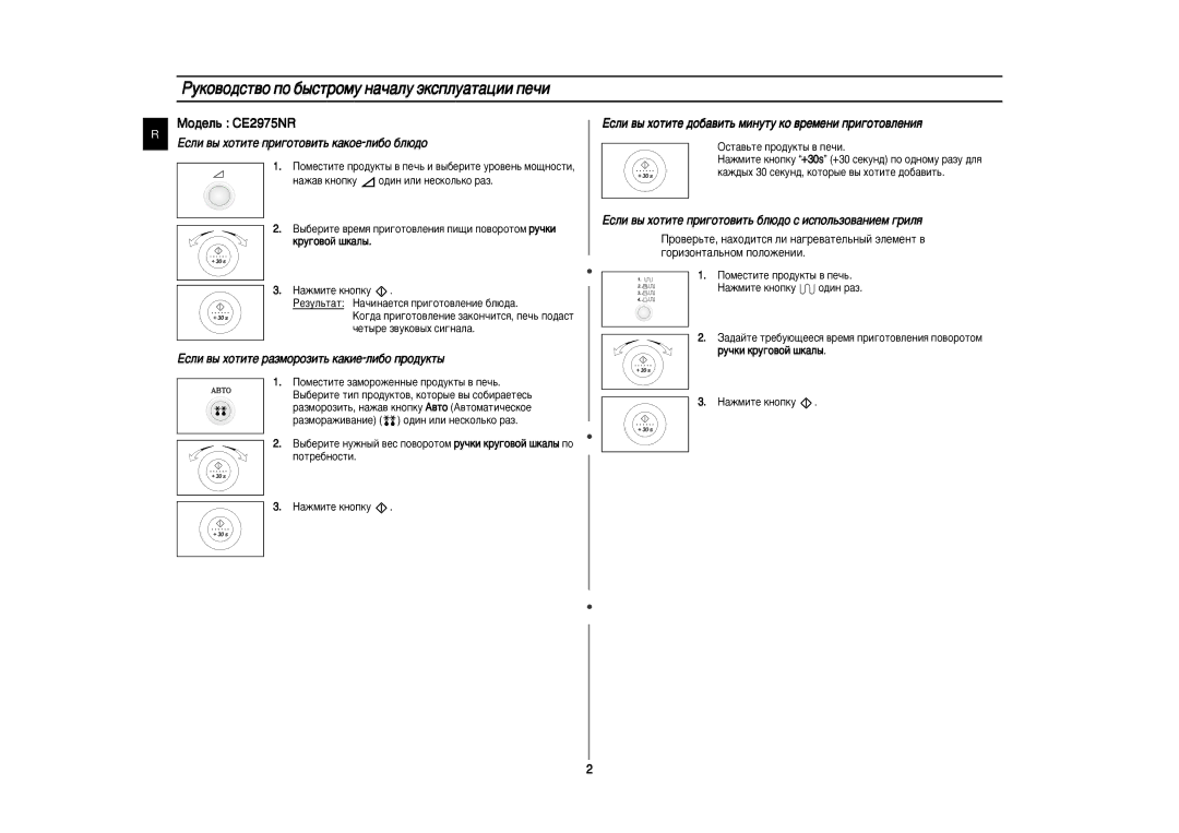 Samsung CE2975NR/BWT manual Êûíó‚Ó‰Òú‚Ó Ôó ·˚Òúóïû Ì‡˜‡Îû ˝Íòôîû‡Ú‡ˆëë Ôâ˜Ë, Öòîë ‚˚ ıÓÚËÚÂ ÔË„ÓÚÓ‚ËÚ¸ Í‡ÍÓÂ-ÎË·Ó ·Î˛‰Ó 