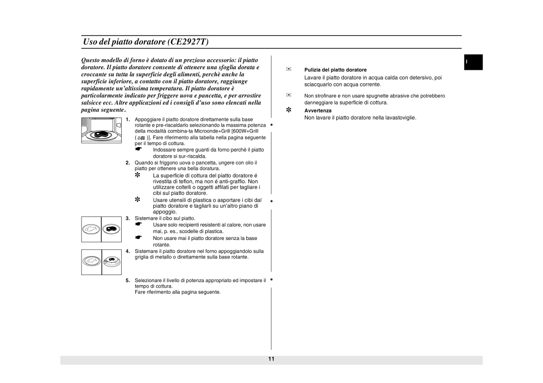 Samsung CE2927N/BOL manual C1FG334F 