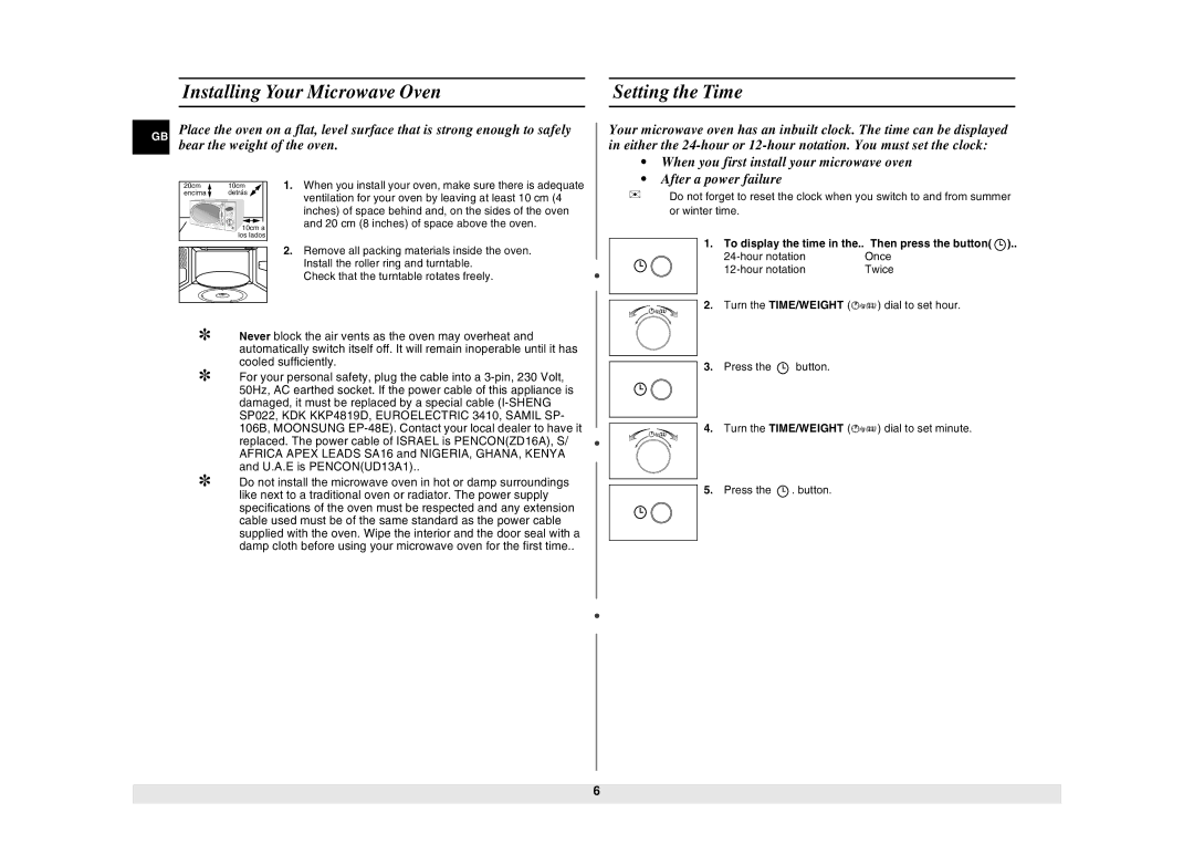 Samsung CE2927N/BOL manual @@!08 