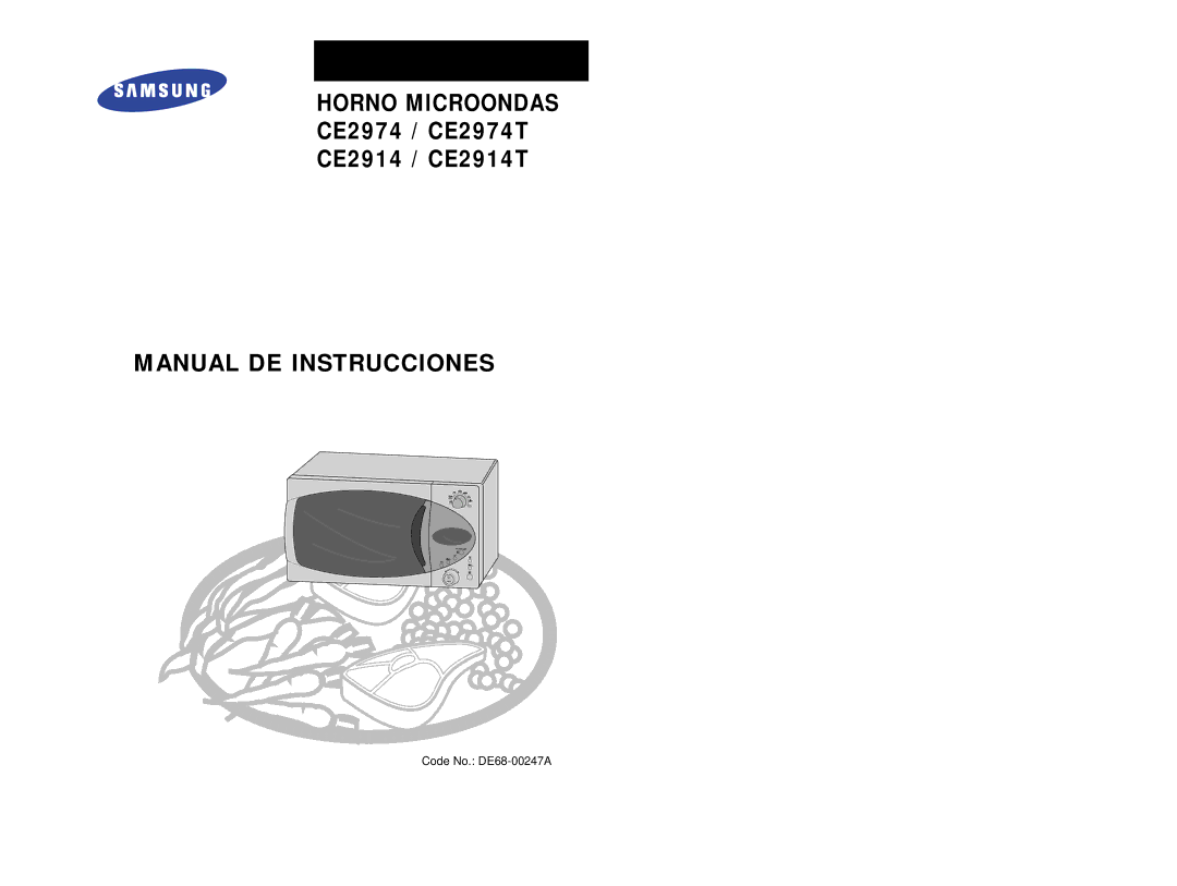 Samsung CE2914/XEC, CE2974-S/XET, CE2974-S/XEC, CE2974T/XEH, CE2974/XEC manual Horno Microondas 