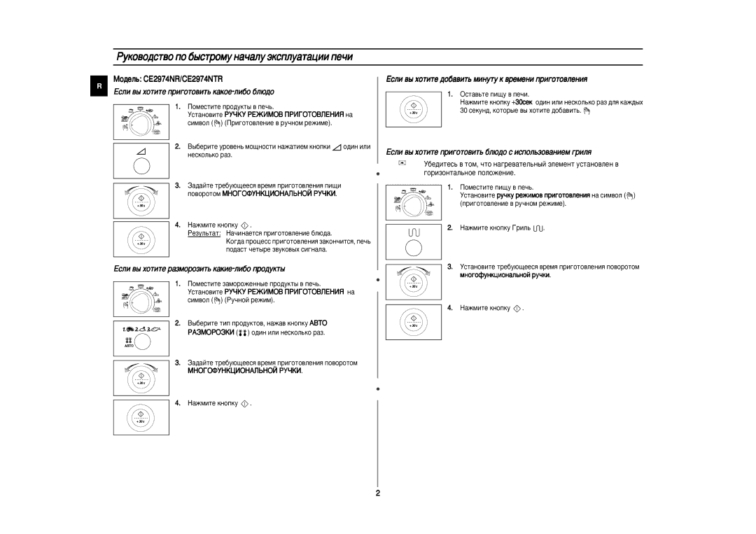 Samsung CE2974NR-U/BWT manual Êûíó‚Ó‰Òú‚Ó Ôó ·˚Òúóïû Ì‡˜‡Îû ˝Íòôîû‡Ú‡ˆëë Ôâ˜Ë, Öòîë ‚˚ ıÓÚËÚÂ ÔË„ÓÚÓ‚ËÚ¸ Í‡ÍÓÂ-ÎË·Ó ·Î˛‰Ó 