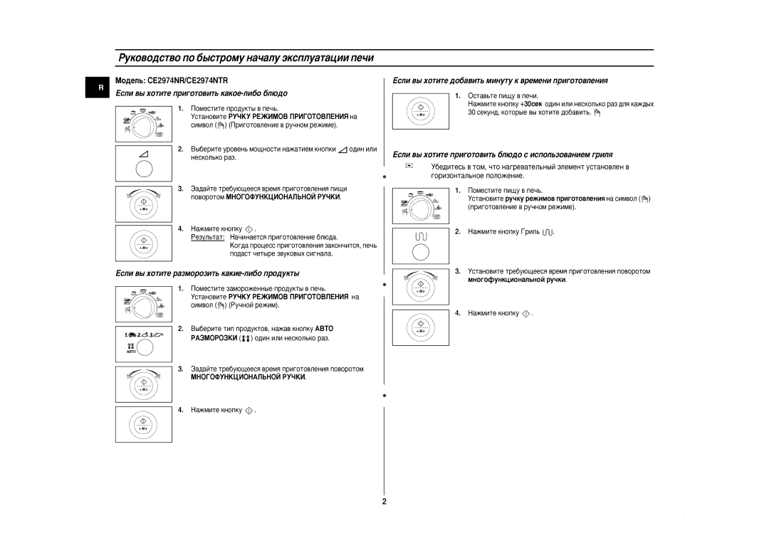 Samsung CE2974NR-U/BWT manual Êûíó‚Ó‰Òú‚Ó Ôó ·˚Òúóïû Ì‡˜‡Îû ˝Íòôîû‡Ú‡ˆëë Ôâ˜Ë, Öòîë ‚˚ ıÓÚËÚÂ ÔË„ÓÚÓ‚ËÚ¸ Í‡ÍÓÂ-ÎË·Ó ·Î˛‰Ó 