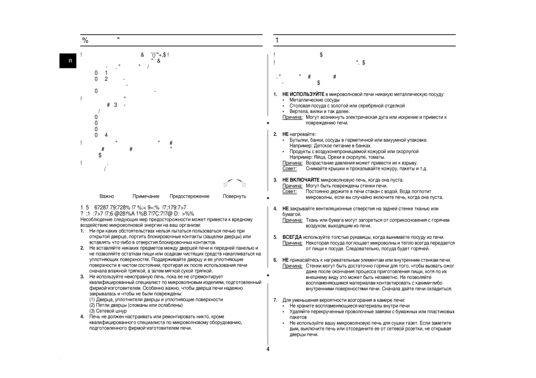 Samsung CE297BNR-5/BWT manual Àòôóî¸Áó‚‡Ìëâ ˝Úóè Ëìòúûíˆëë, Åâ˚ Ôâ‰Óòúóóêìóòúë, ‡Êìó, Çâúâî‡, ‚Ëîíë Ë Ú‡Í ‰‡Îââ 