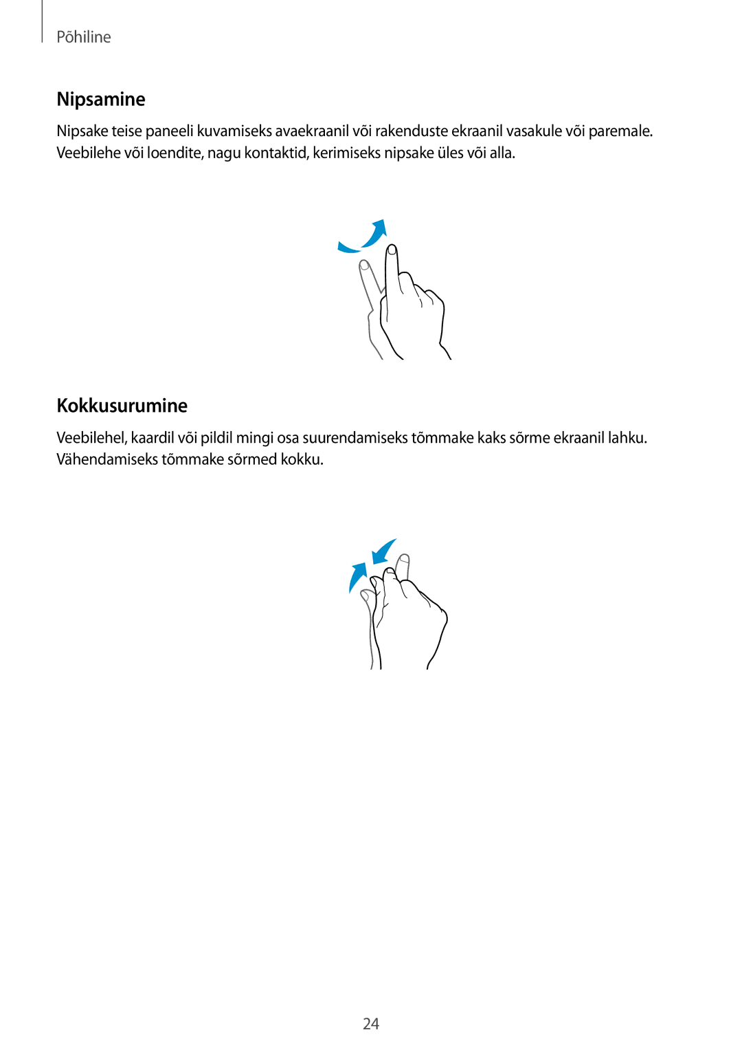 Samsung CG-G355HZWSEST, CG-G355HZKSEST manual Nipsamine, Kokkusurumine 