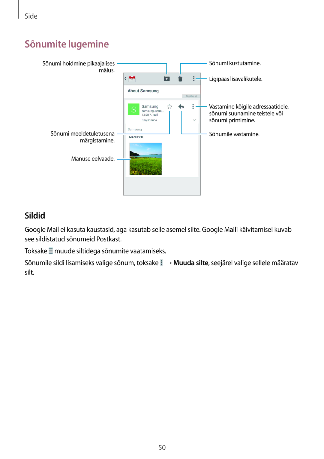 Samsung CG-G355HZWSEST, CG-G355HZKSEST manual Sildid 