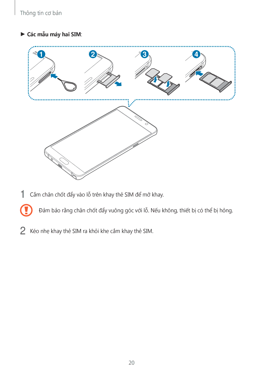 Samsung CG-N920FZWXVTC, SM-N920CZWAXXV manual Các mẫu máy hai SIM 