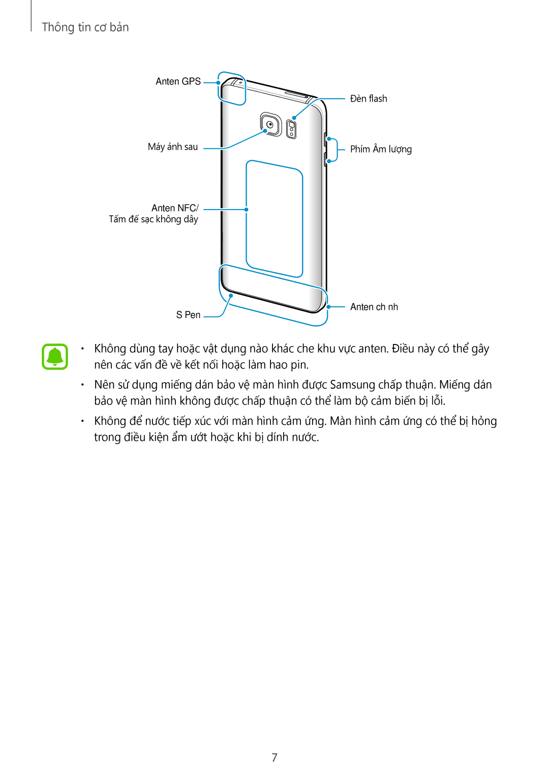 Samsung SM-N920CZWAXXV, CG-N920FZWXVTC manual Nên các vấn đề về kết nối hoặc làm hao pin 