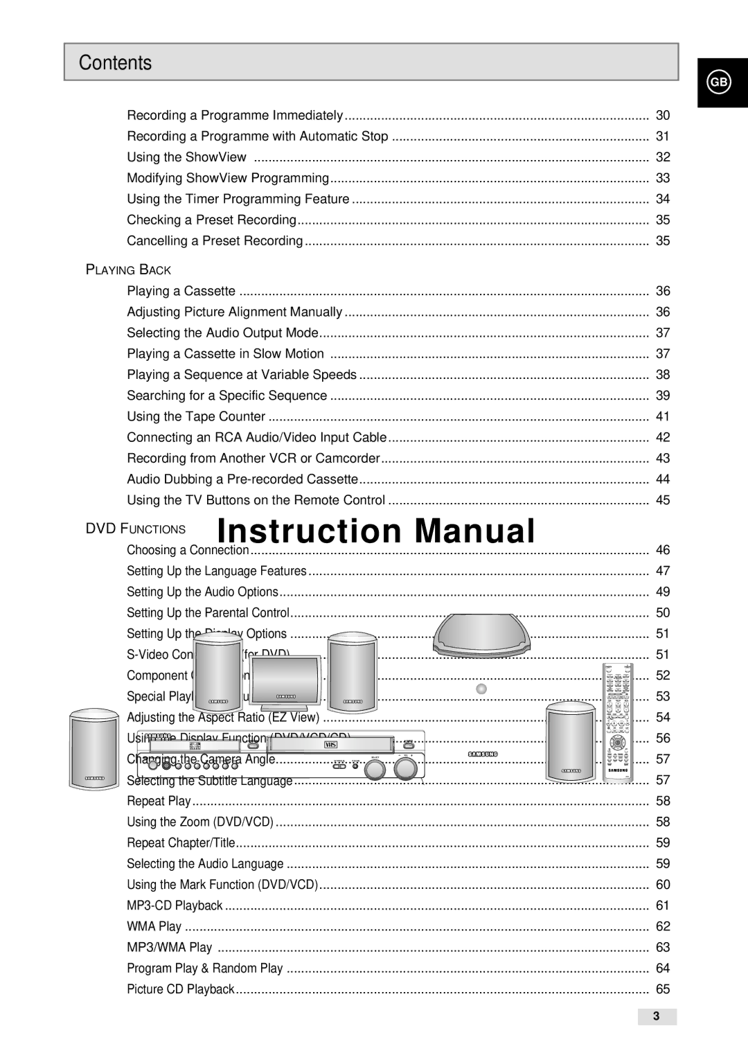 Samsung CHT-500 instruction manual Playing Back 