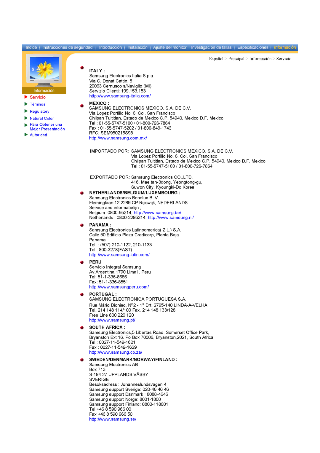 Samsung CK40PSNS/EDC, CK40BSNS/EDC manual Italy 