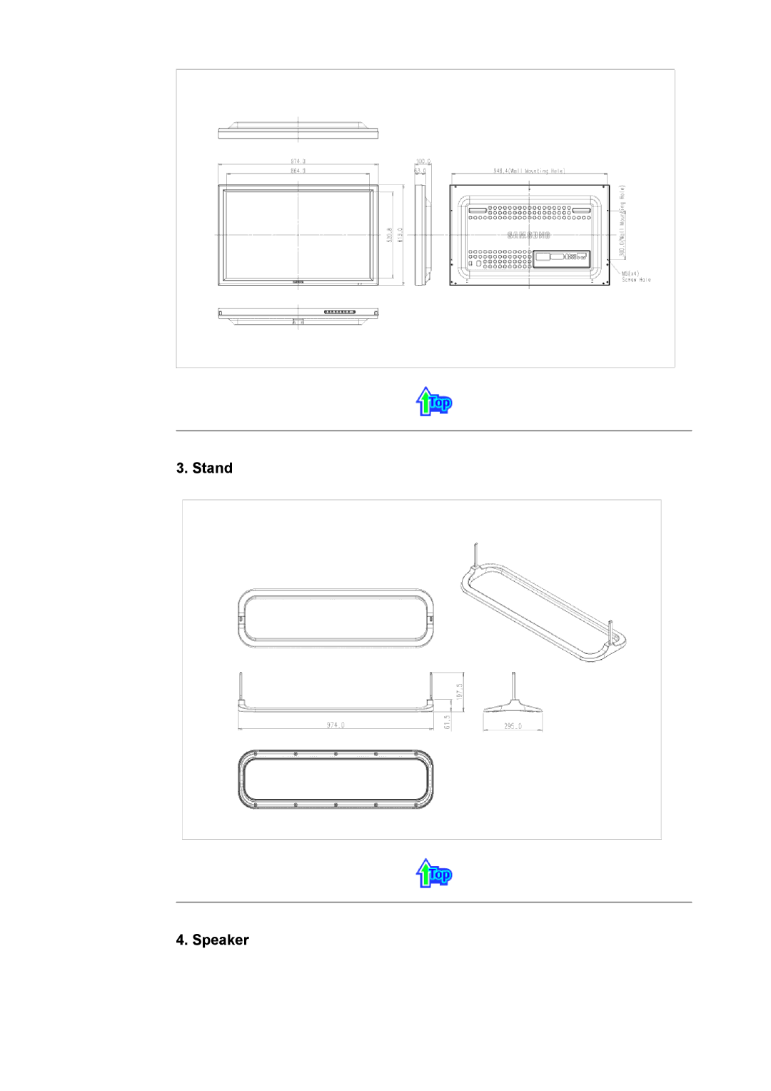 Samsung CK32PSNS/EDC, CK40PSNB/EDC, CK40PSSS/EDC, CK40PSNBF/EDC, CK40PSSB/EDC, CK40PSNBG/EDC, CK40BSNS/EDC manual Stand Speaker 