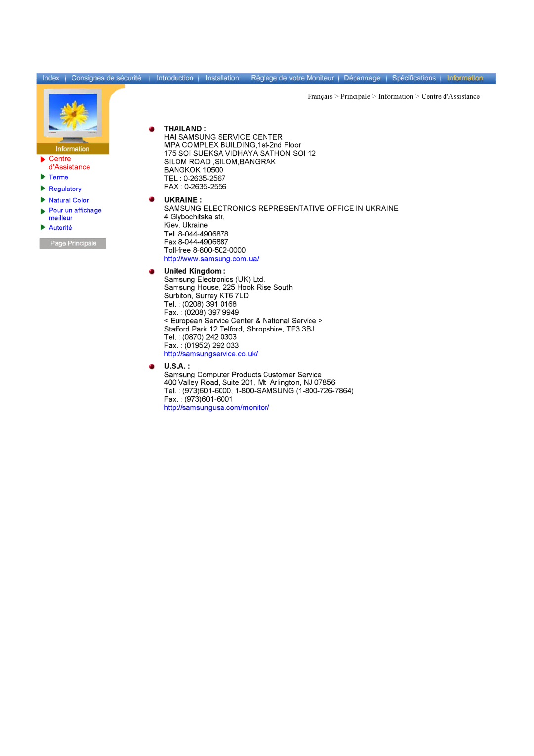 Samsung CK40PSNSF/EDC, CK40PSNB/EDC, CK40PSSS/EDC, CK40PSNBF/EDC, CK40PSSB/EDC, CK40PSNBG/EDC manual Thailand, United Kingdom 