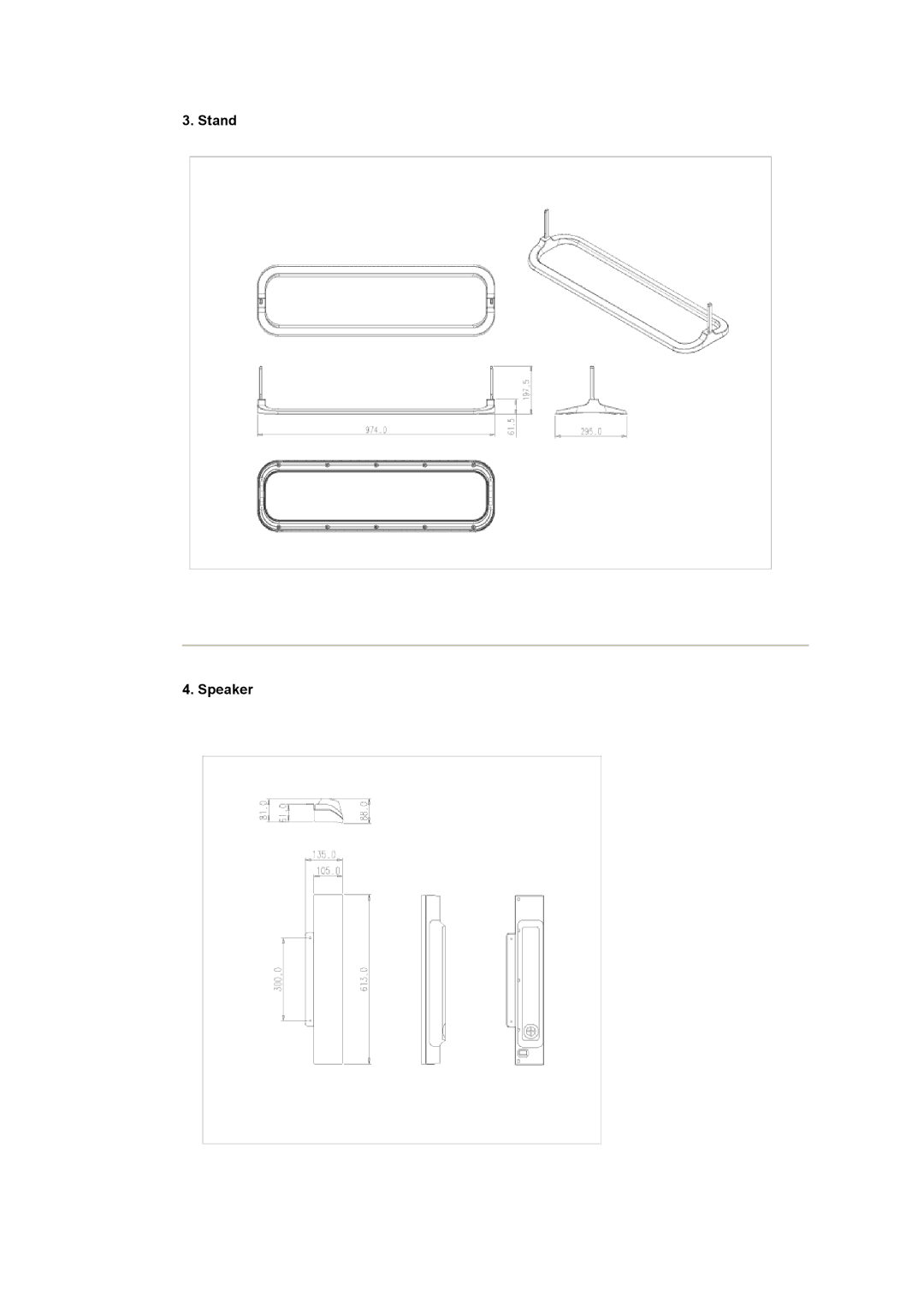 Samsung CK40PSNS/EDC, CK40PSNBG/EDC, CK40BSNS/EDC, CK32PSNS/EDC, CK32PSNB/EDC manual Stand Speaker 