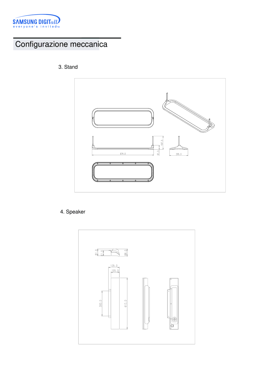 Samsung CK40BSNB/EDC, CK40PSNBG/EDC, CK40BSNS/EDC, CK40PSNS/EDC, CK32PSNS/EDC manual Stand Speaker 