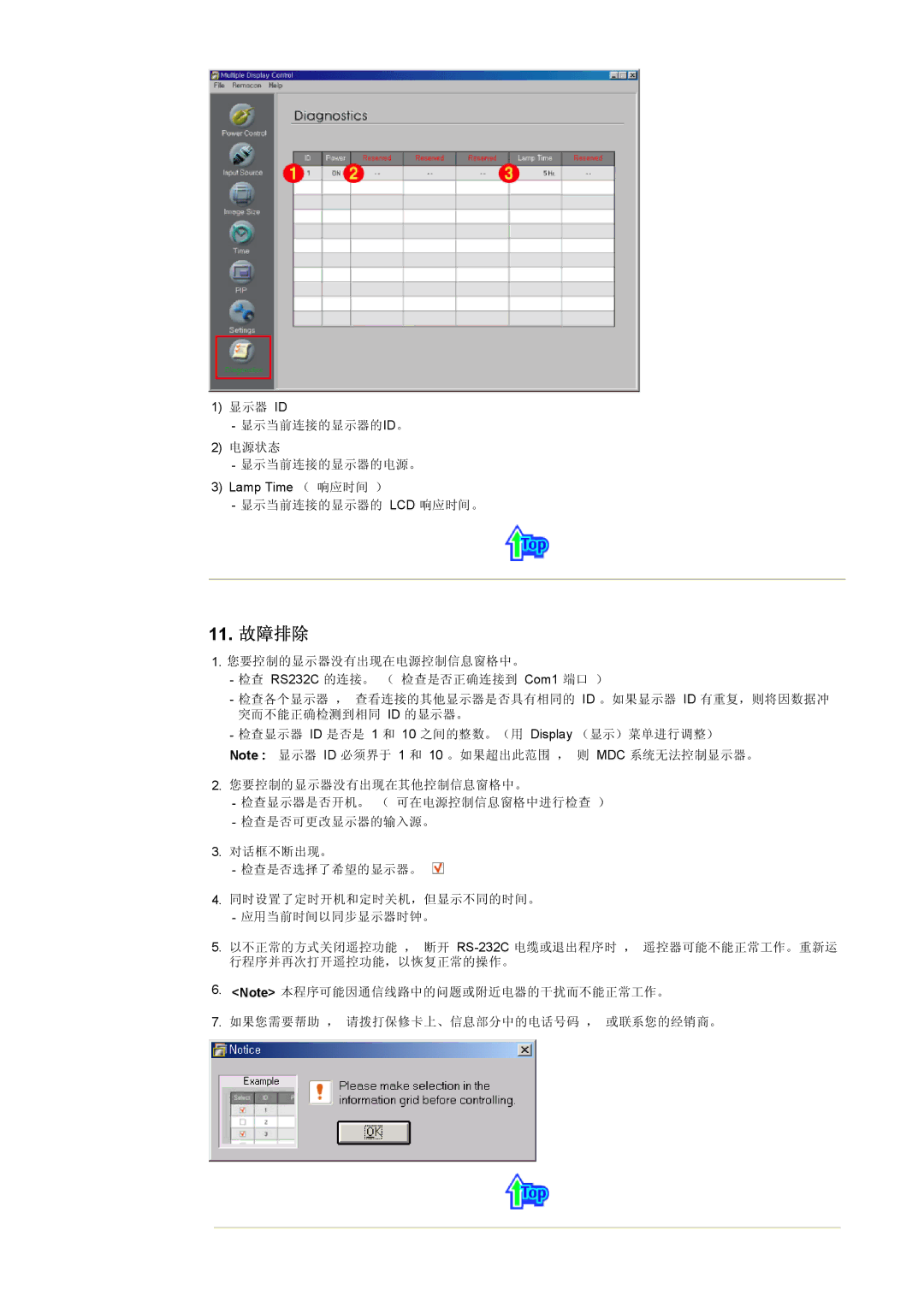 Samsung CK40BSNS/EDC, CK40PSNBG/EDC, CK40PSNS/EDC manual 11. 故障排除 