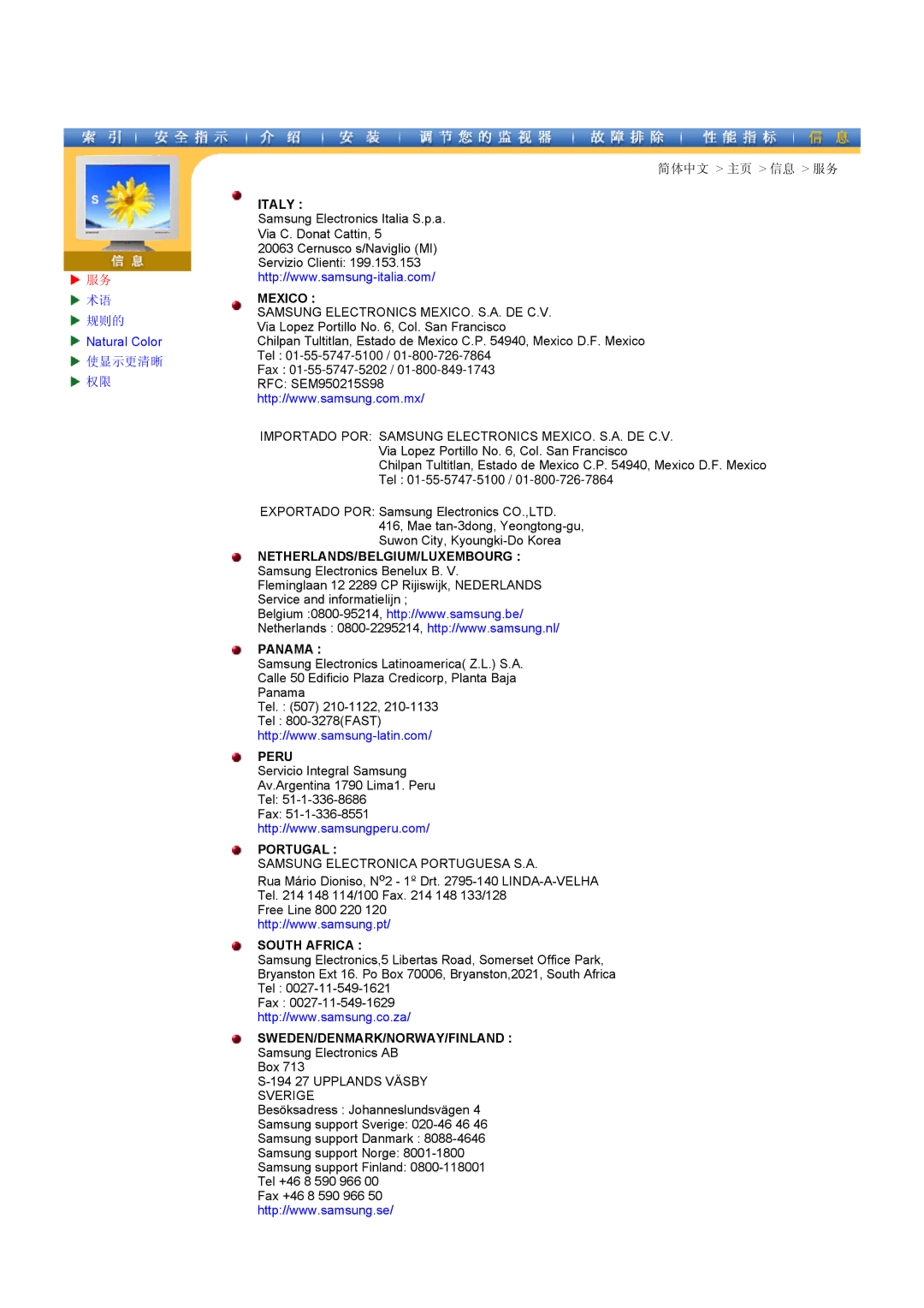 Samsung CK40PSNBG/EDC, CK40BSNS/EDC, CK40PSNS/EDC manual Italy 