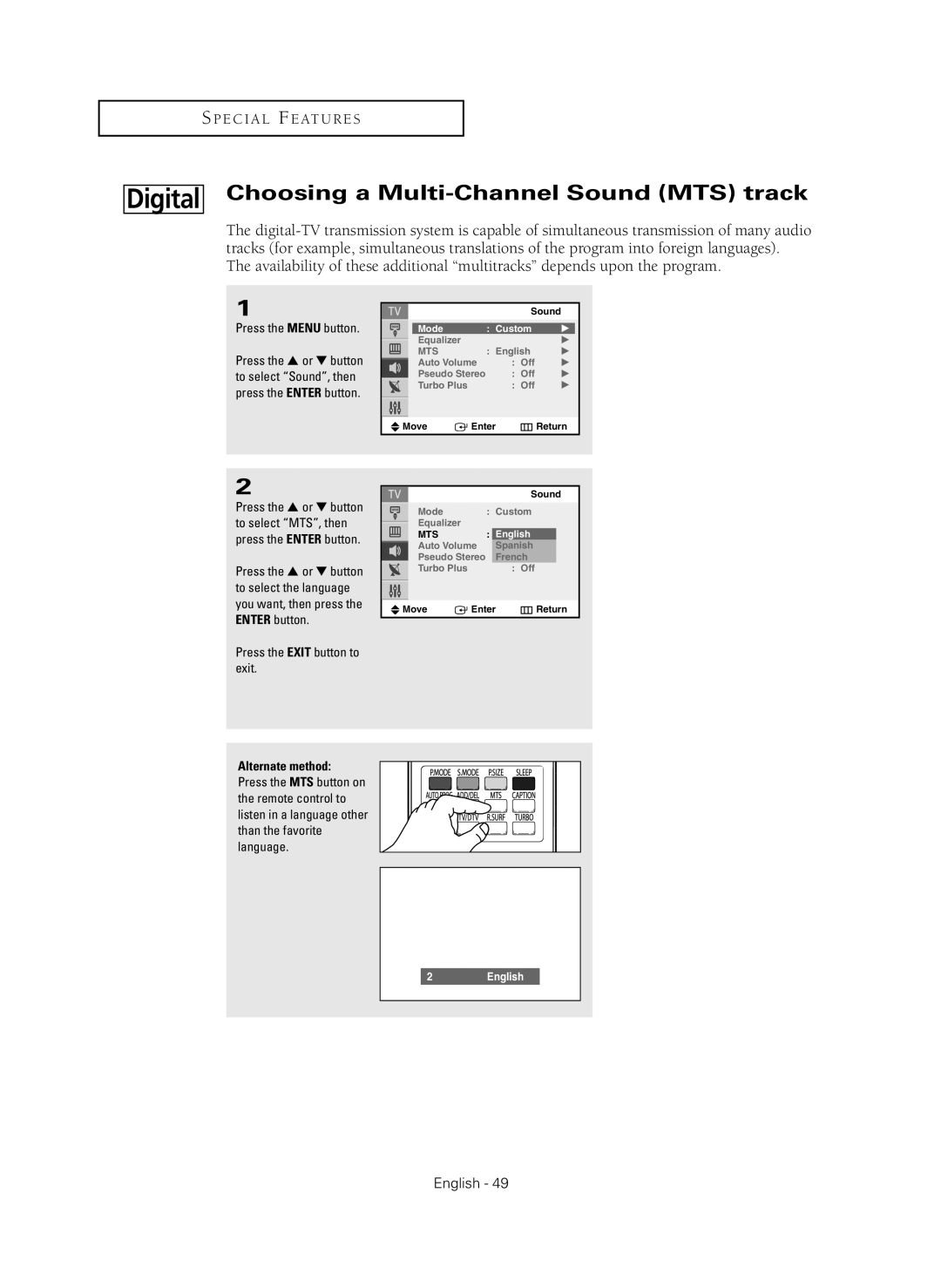 Samsung CL-29Z40MQ manual English 