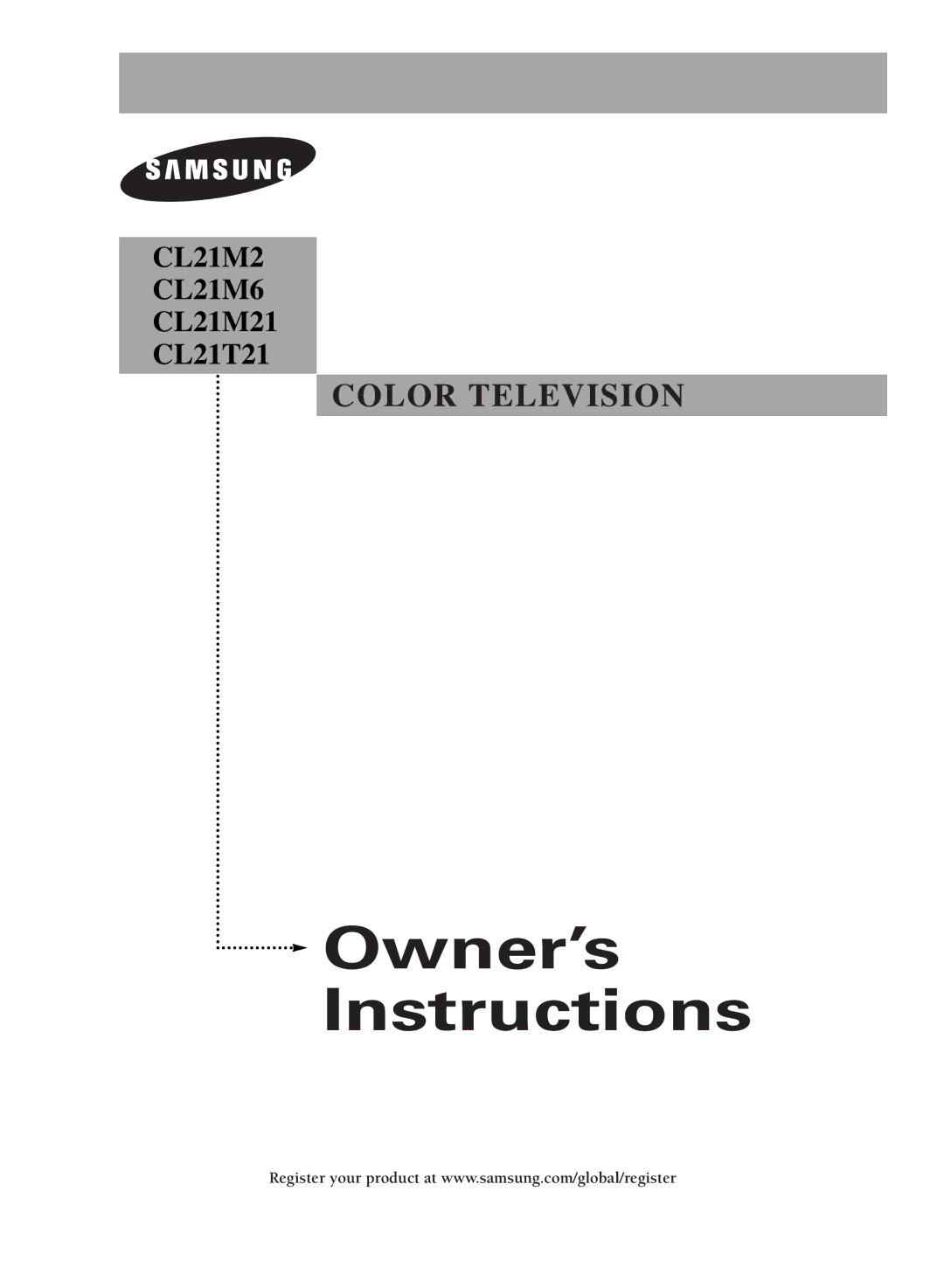 Samsung CL21M2 manual Owner’s Instructions 