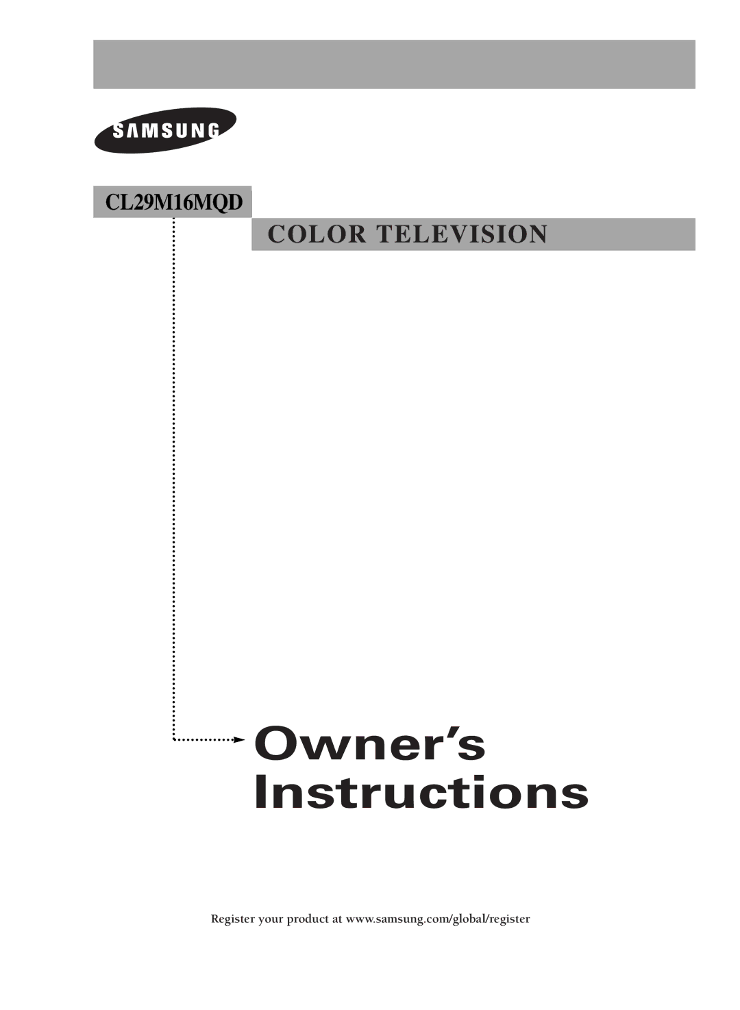 Samsung CL29M16MQD manual Owner’s Instructions 