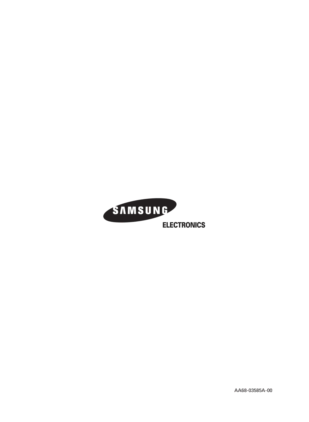 Samsung CL29M16MQD manual AA68-03585A-00 