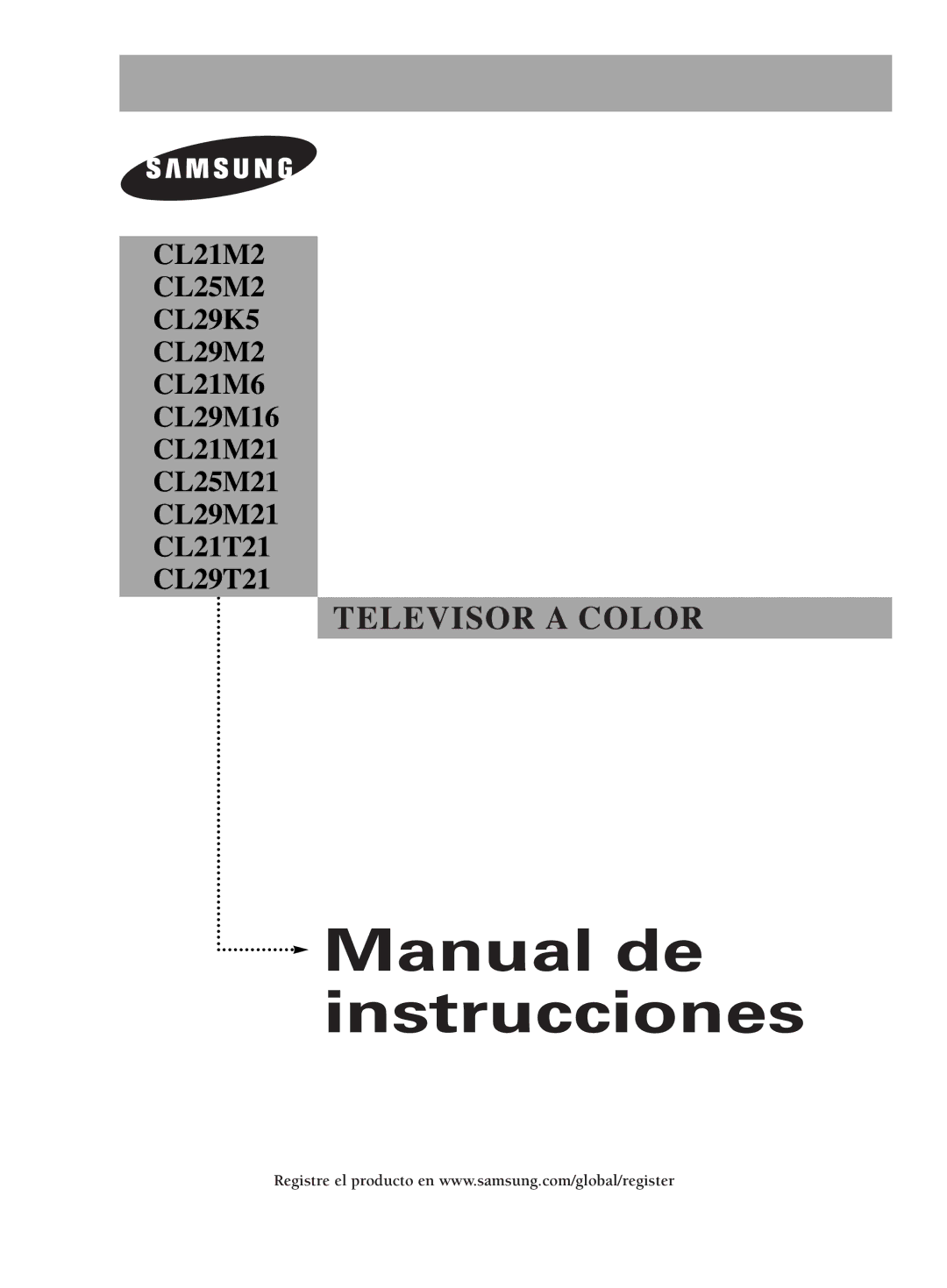 Samsung CL29M16, CL29M21, CL29T21, CL29K5, CL25M21 manual Manual de instrucciones 