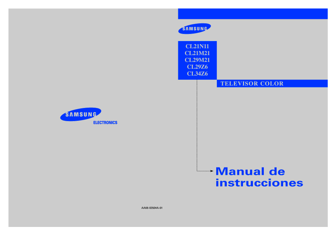 Samsung CL29M21, CL34Z6, CL29Z6, CL21M21, CL21N11 manual Manual de instrucciones 