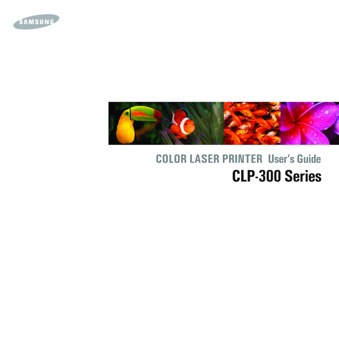 Samsung CLP-300 Series manual COLOR LASER PRINTER User’s Guide 